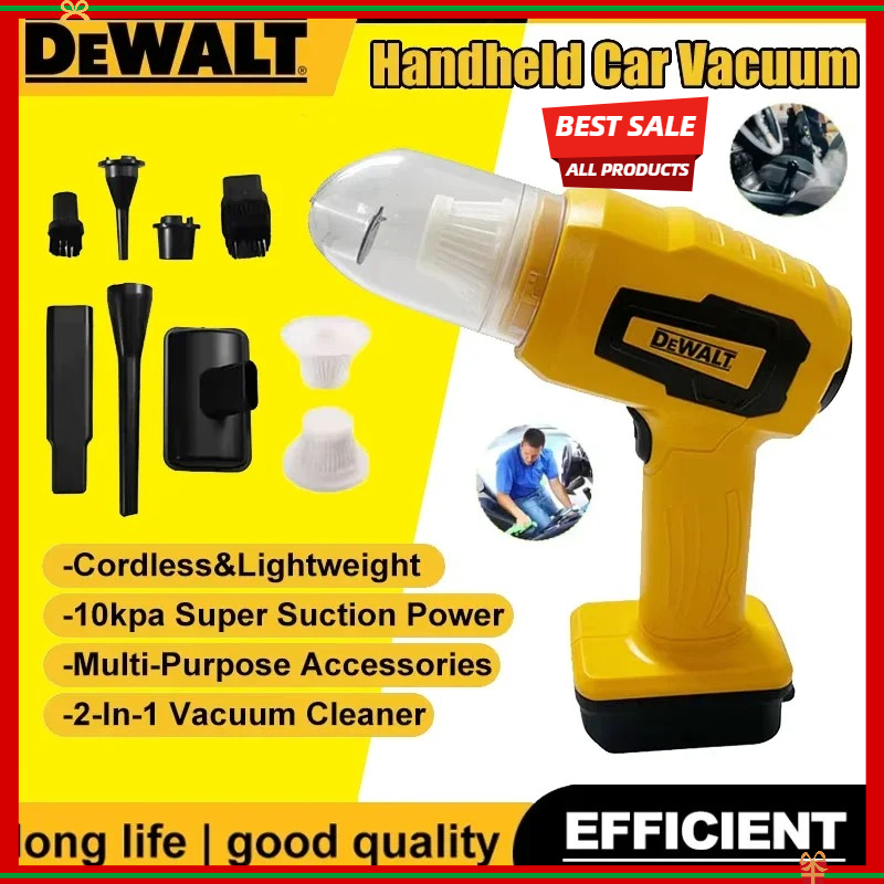 Woodworking Dust Collection - Odkurzacz samochodowy ręczny DEWALT 10Kpa, bezprzewodowy