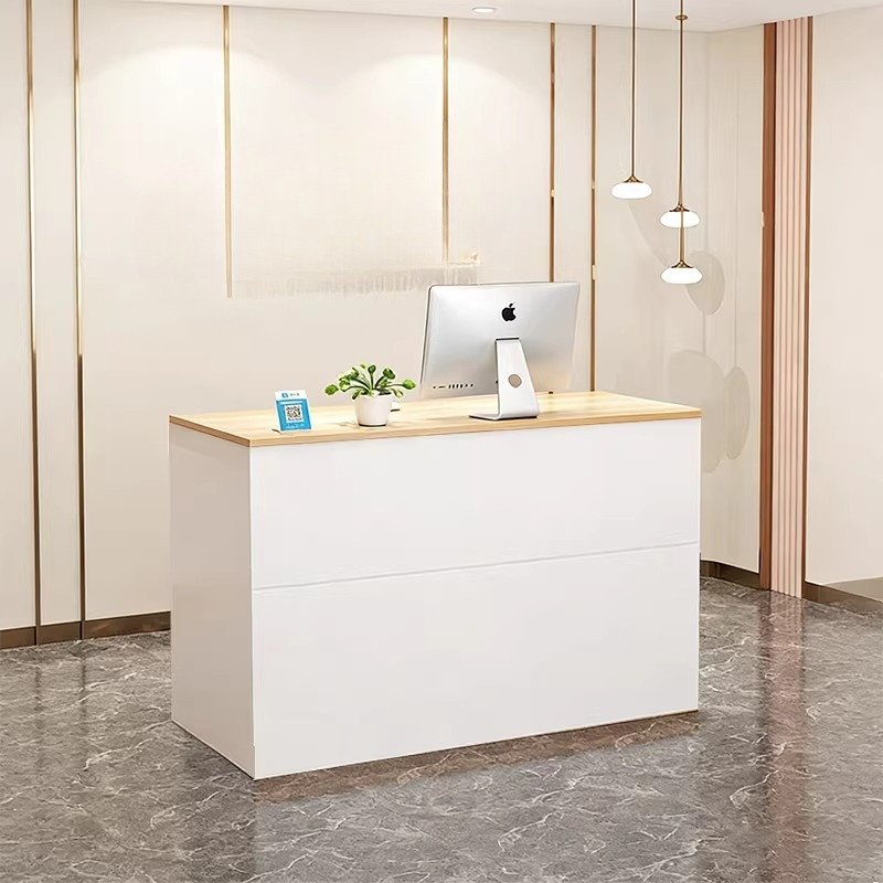 Woodworking Institute - Luksusowa lada recepcyjna Instytut Kosmetyczny Infodesk