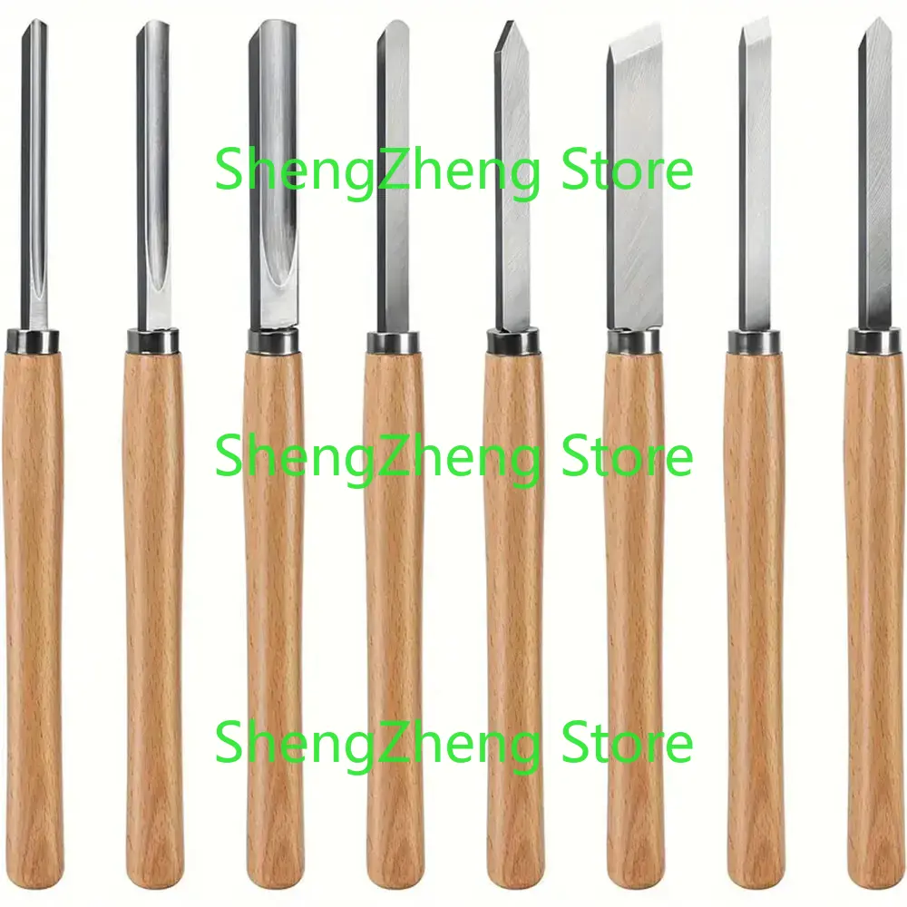 Skew Chisel Wood - 8 szt. Profesjonalny zestaw dłut do