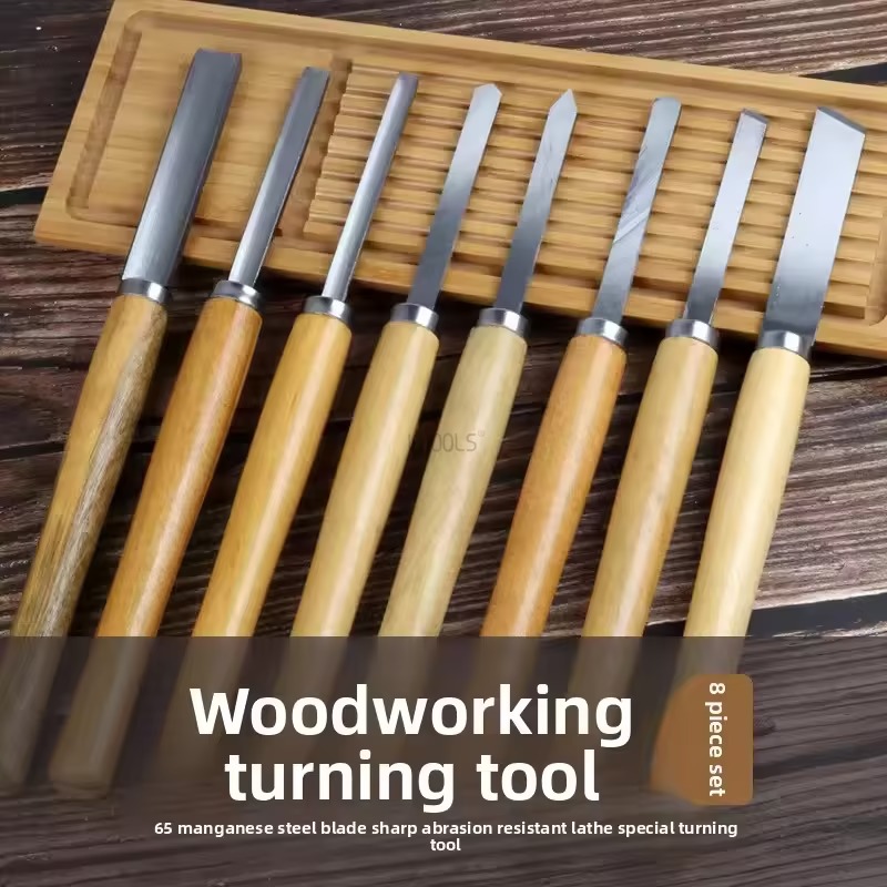 Skew Chisel Wood - Nowy zestaw 8 szt. noży do