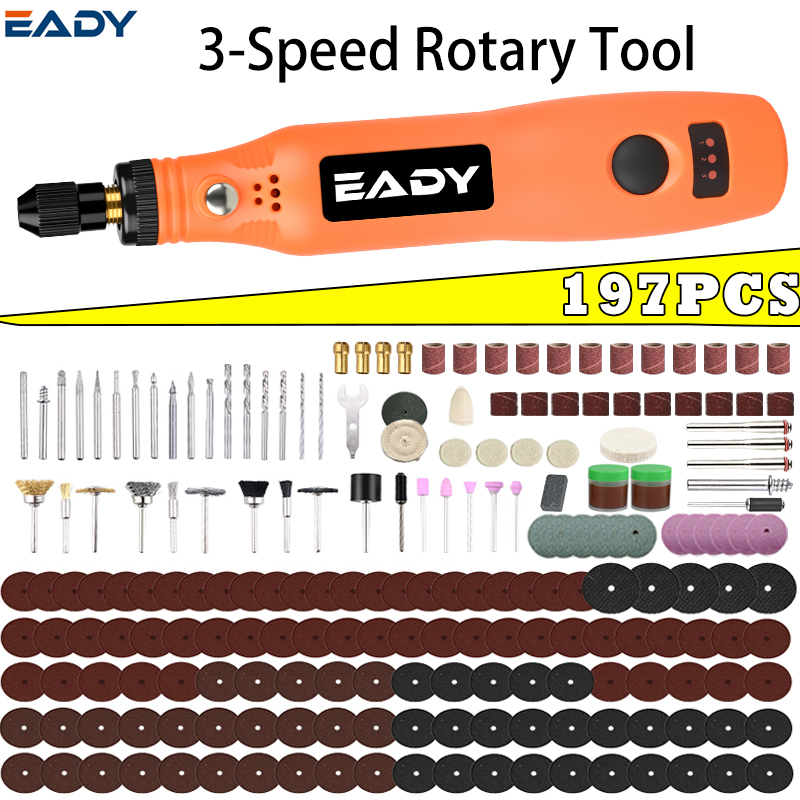 Woodworking Project - Zestaw bezprzewodowych narzędzi obrotowych USB –