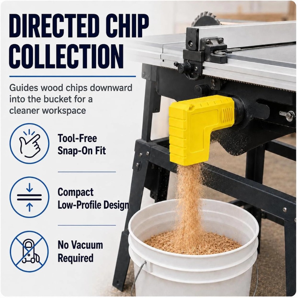 Woodworking Dust Collection - Adapter do odsysania pyłu stolarskiego do