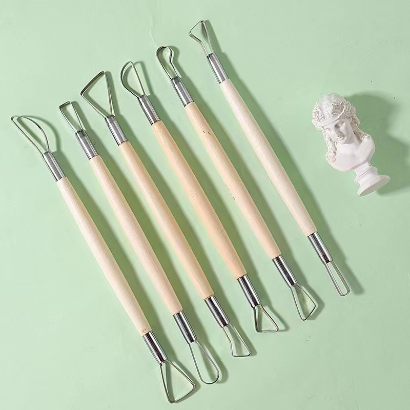 Wood Chisel Set - 6 sztuk drewniany uchwyt wosk ceramika