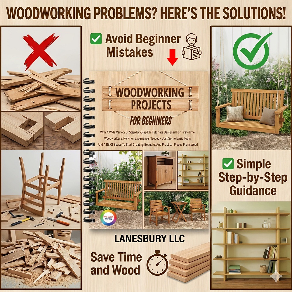 Książka z projektami stolarski – Woodworking Ebook recenzja i cena