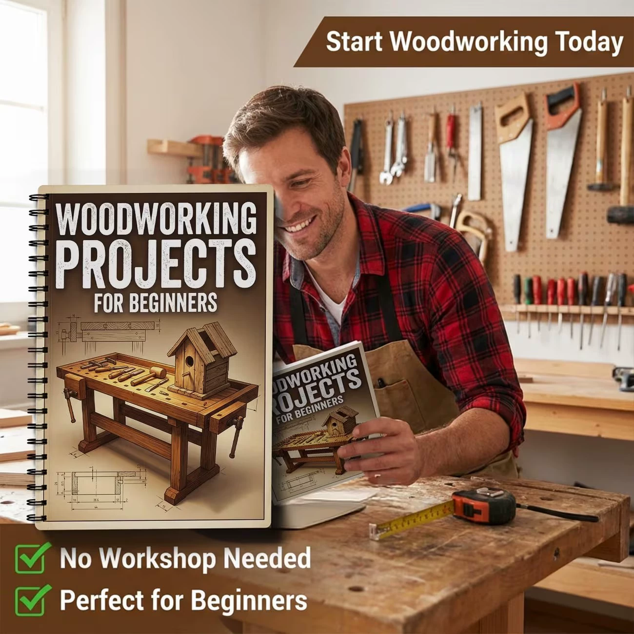 Książka z projektami stolarski – Woodworking Ebook recenzja i cena