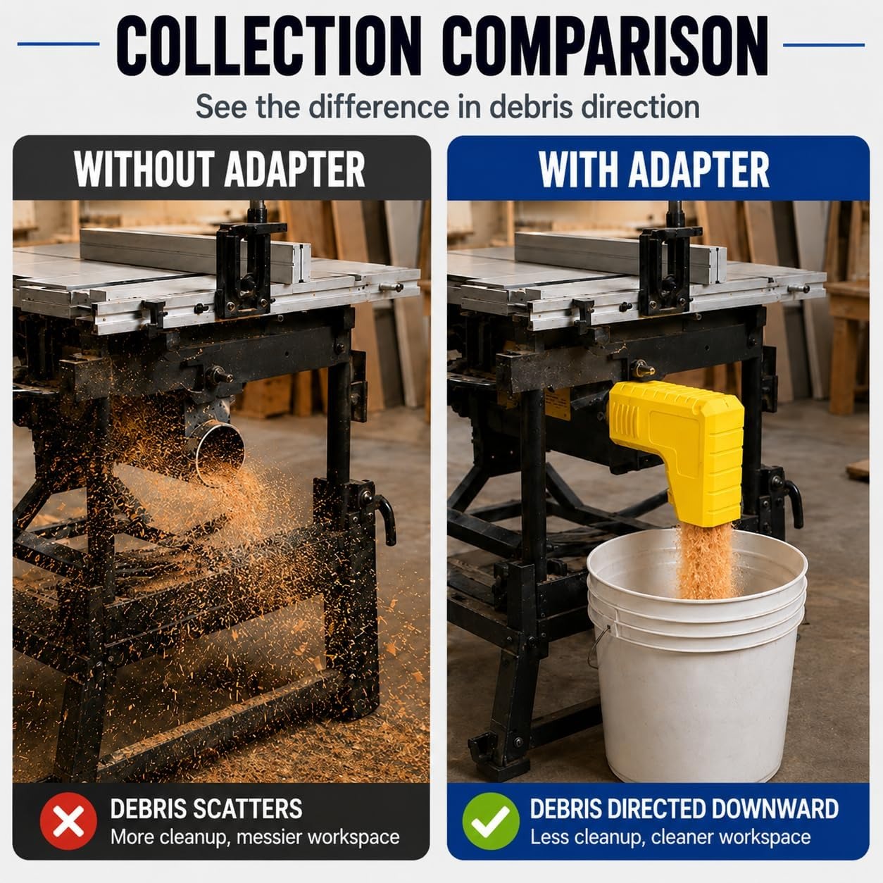 Adapter do odsysania pyłu stol – Woodworking Dust Collection recenzja i cena