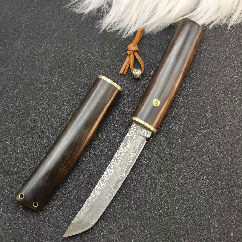 Nóż ze stali VG10 Damascus Tan – Woodworking Japan recenzja i cena